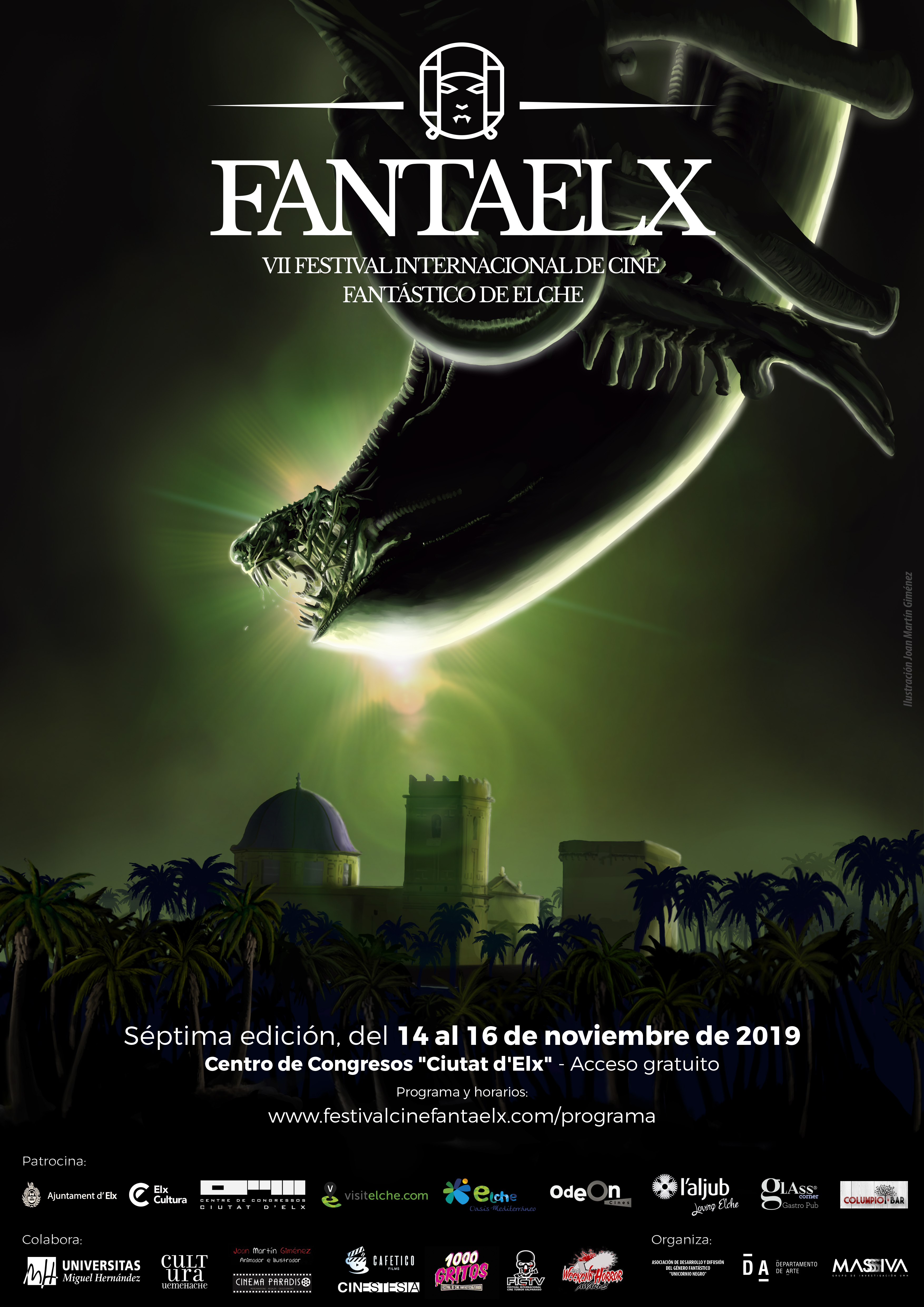 LOISEL Mini-Calendrier 7° Festival Internat. Film Fantastique+S-F